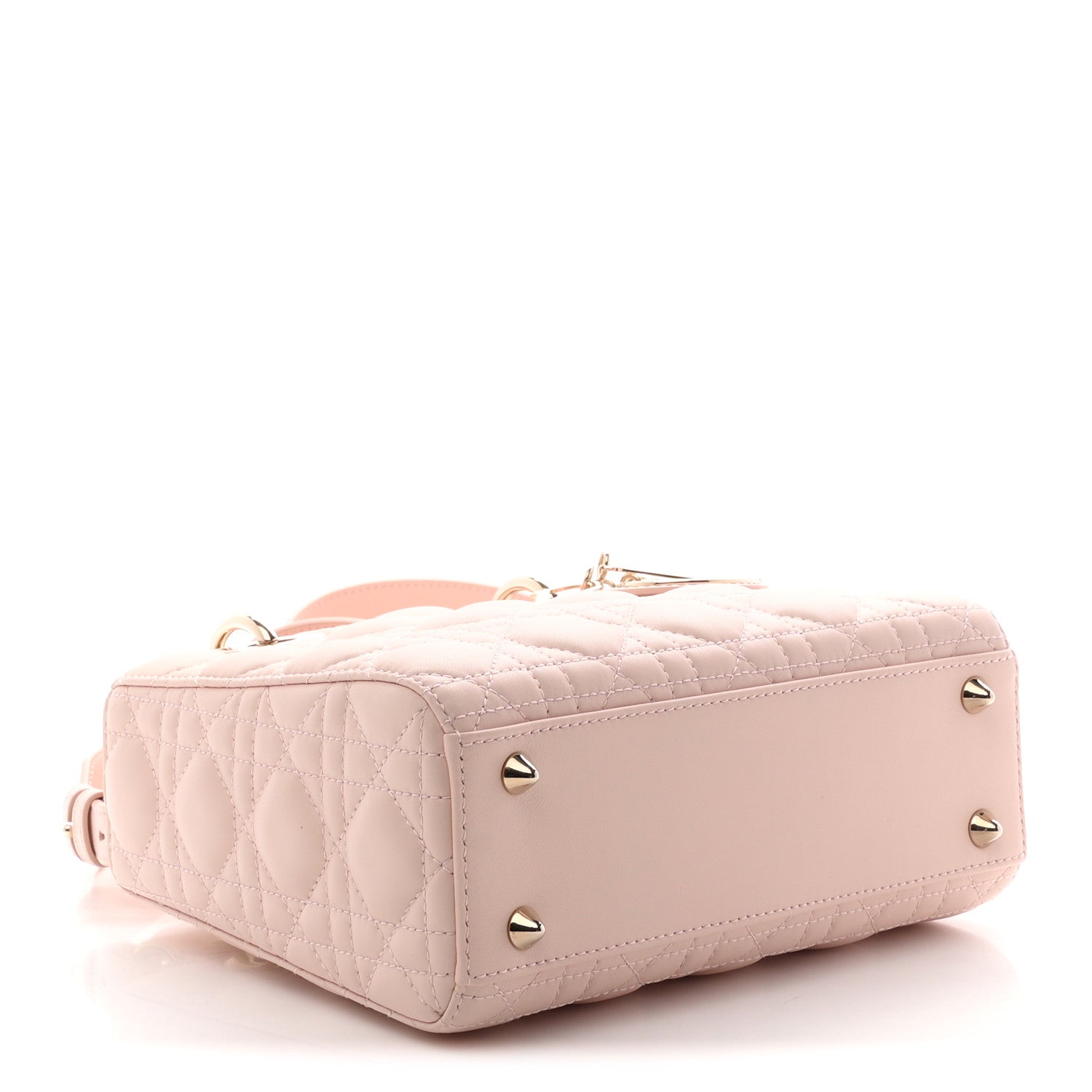 Lambskin Cannage Small My ABCDior Lady Dior Powder Pink — view 4