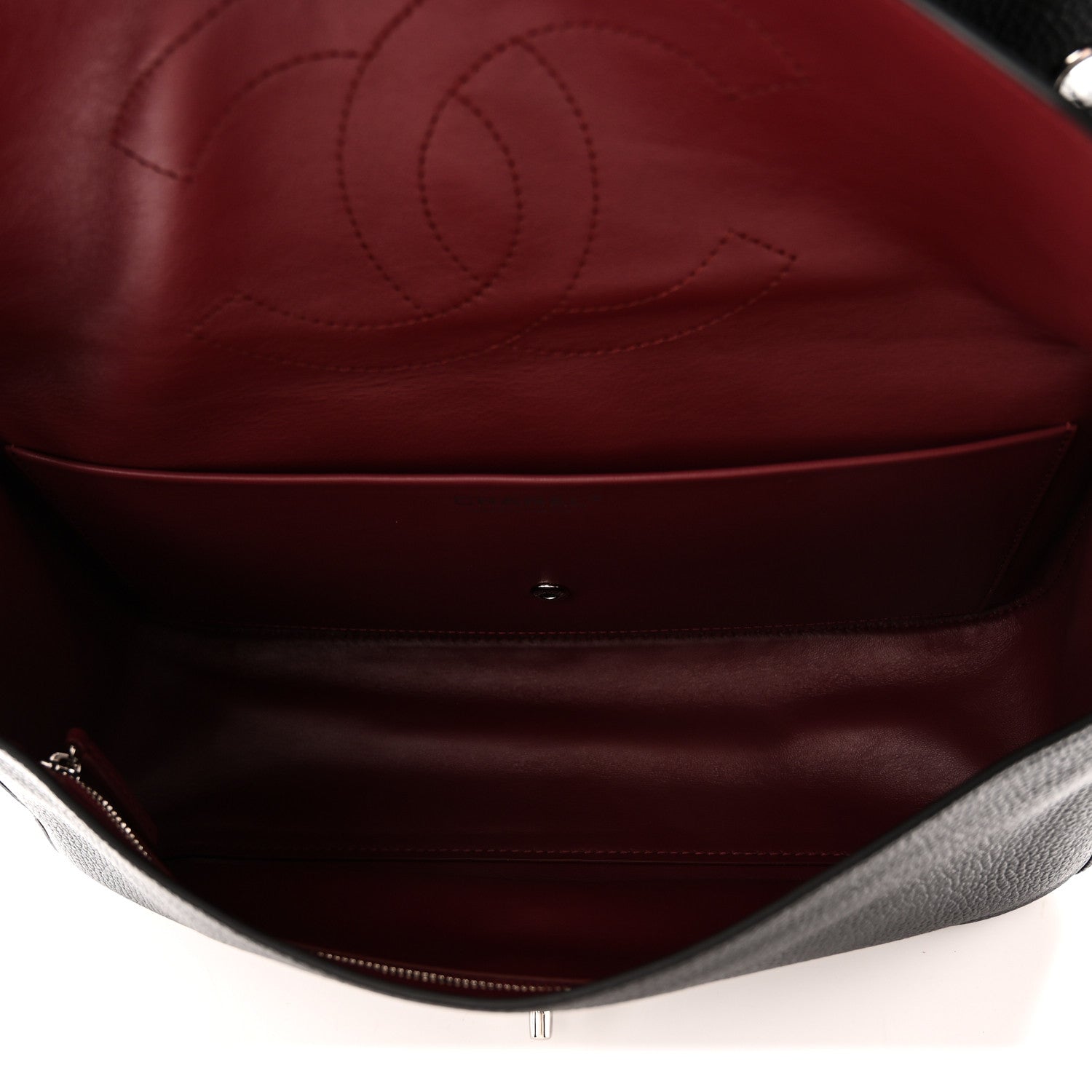Grained Calfskin Small Souplissimo Maxi Flap Black — view 5