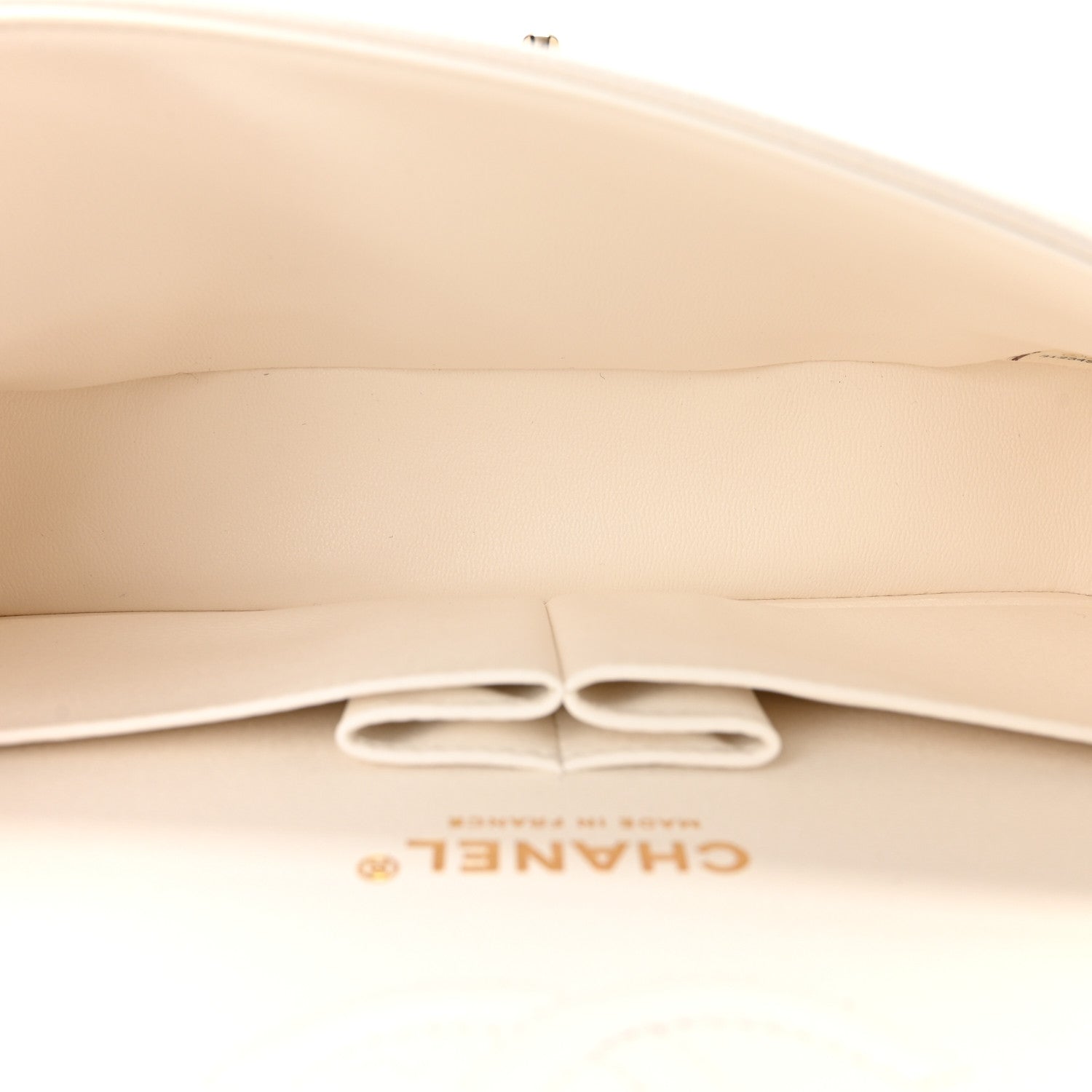 Caviar Quilted Small Double Flap White — view 5