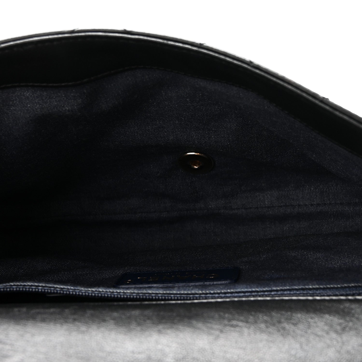 Lambskin Quilted Resin Bi-Color Chain Flap Bag Black — view 5