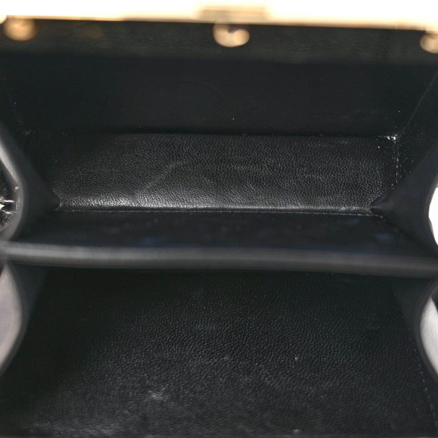 Lambskin Quilted Pearl CC Vanity Case Black — view 5