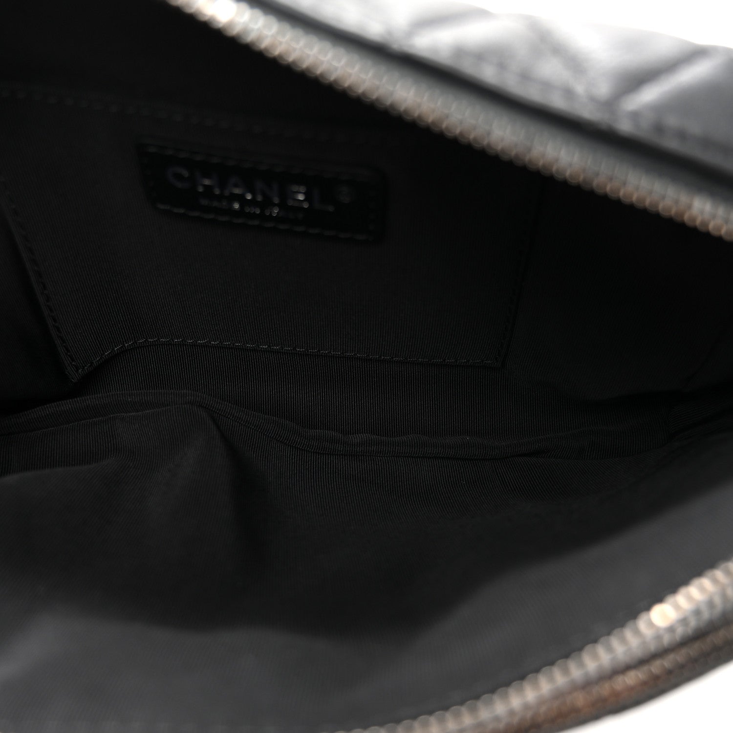 Calfskin Quilted Waist Bag Black — view 5