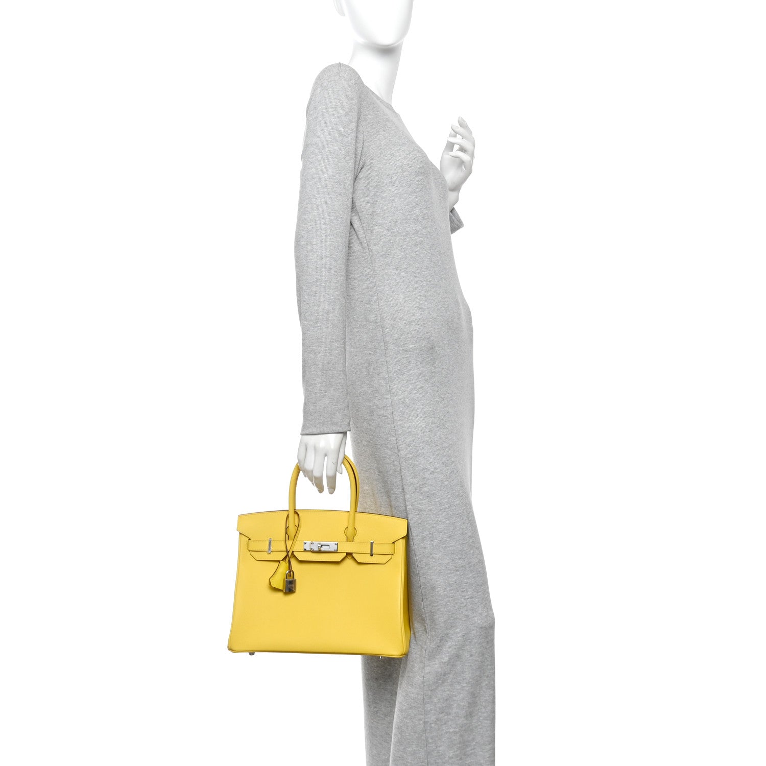 Epsom Birkin 30 Jaune De Naples — view 2