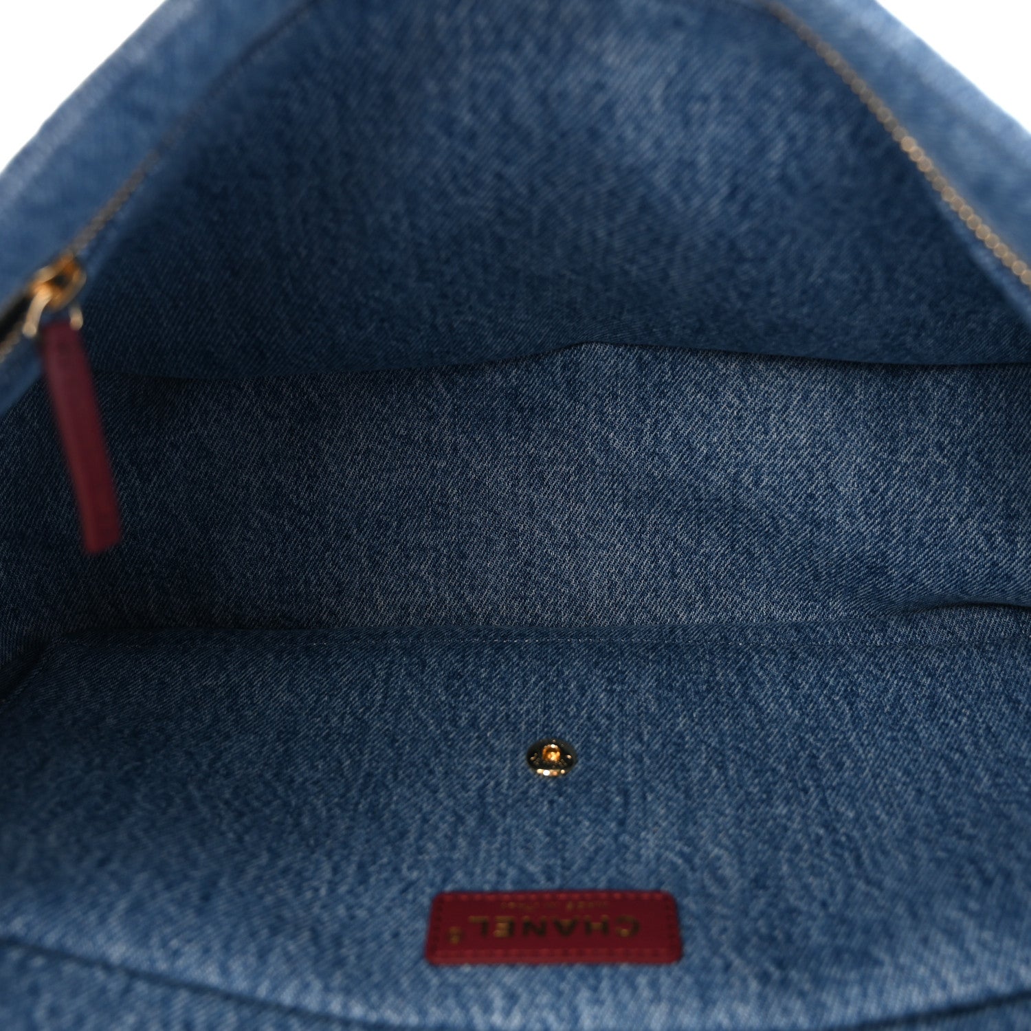Denim Small Souplissimo Maxi Flap Blue — view 5