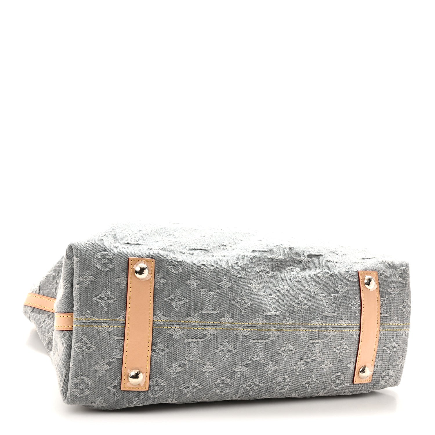 Monogram Denim CarryAll MM Washed Grey — view 5