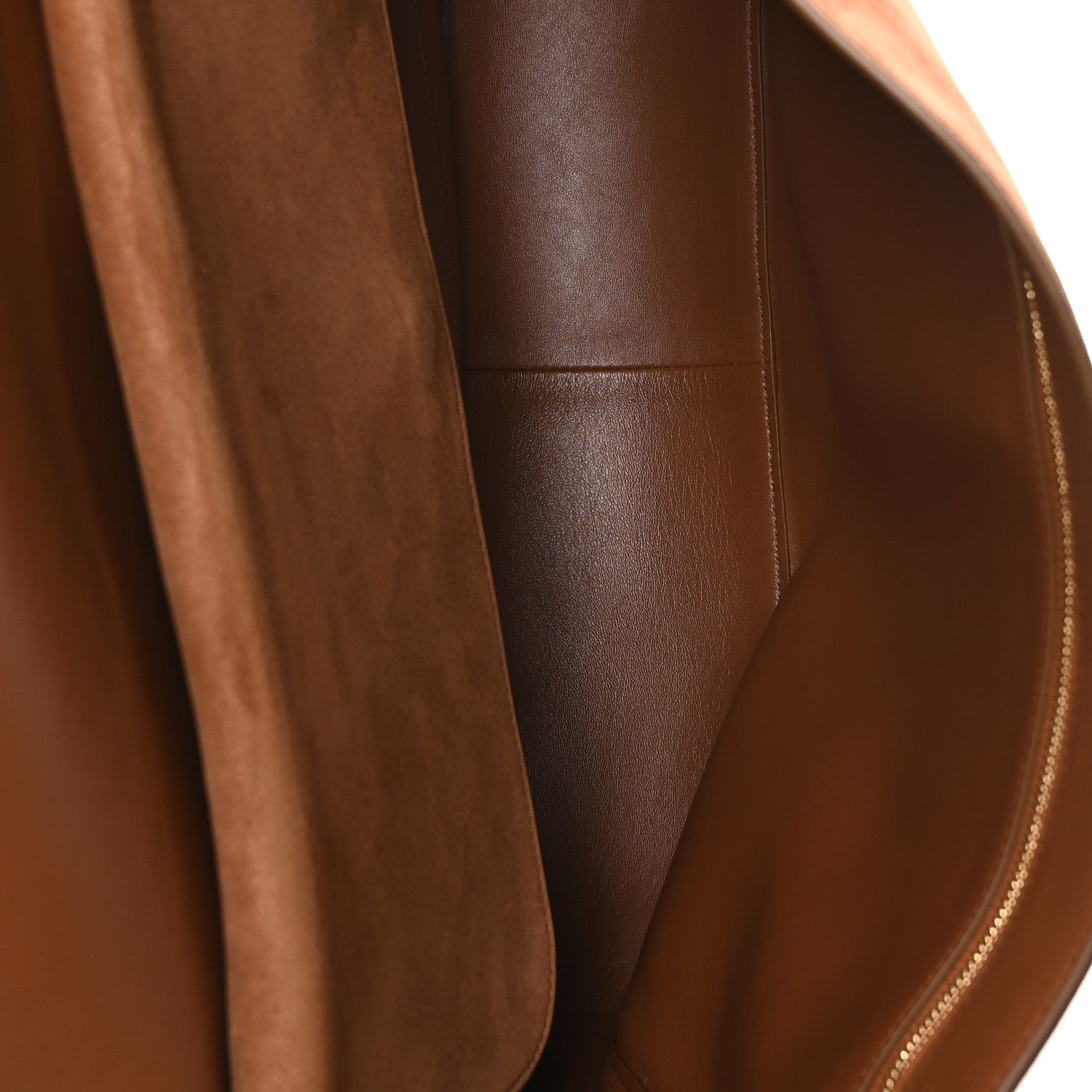 Suede Calfskin Souplissimo Maxi Flap Camel — view 5