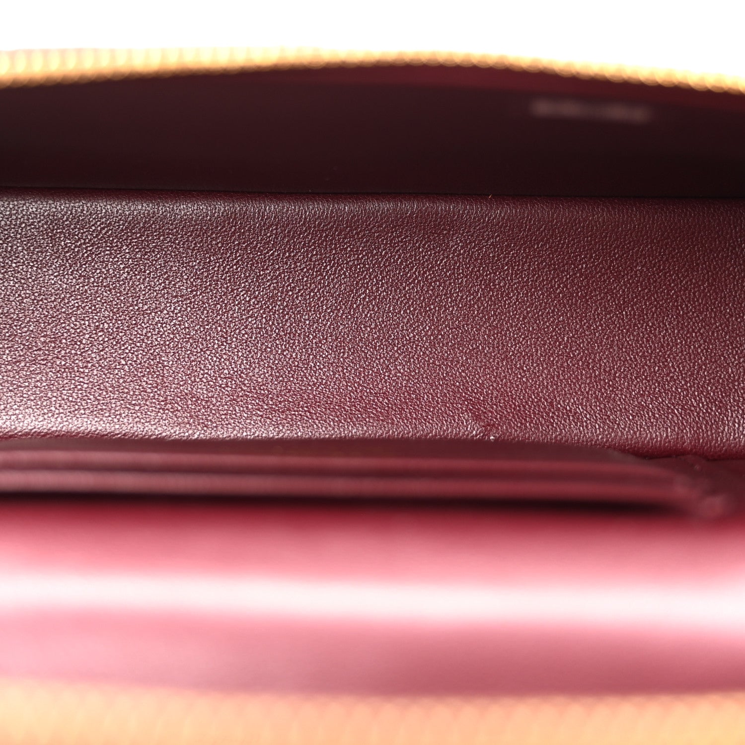 Calfskin Crocodile Embossed Crococo Exoticoco Vanity With Chain Dark Burgundy — view 5