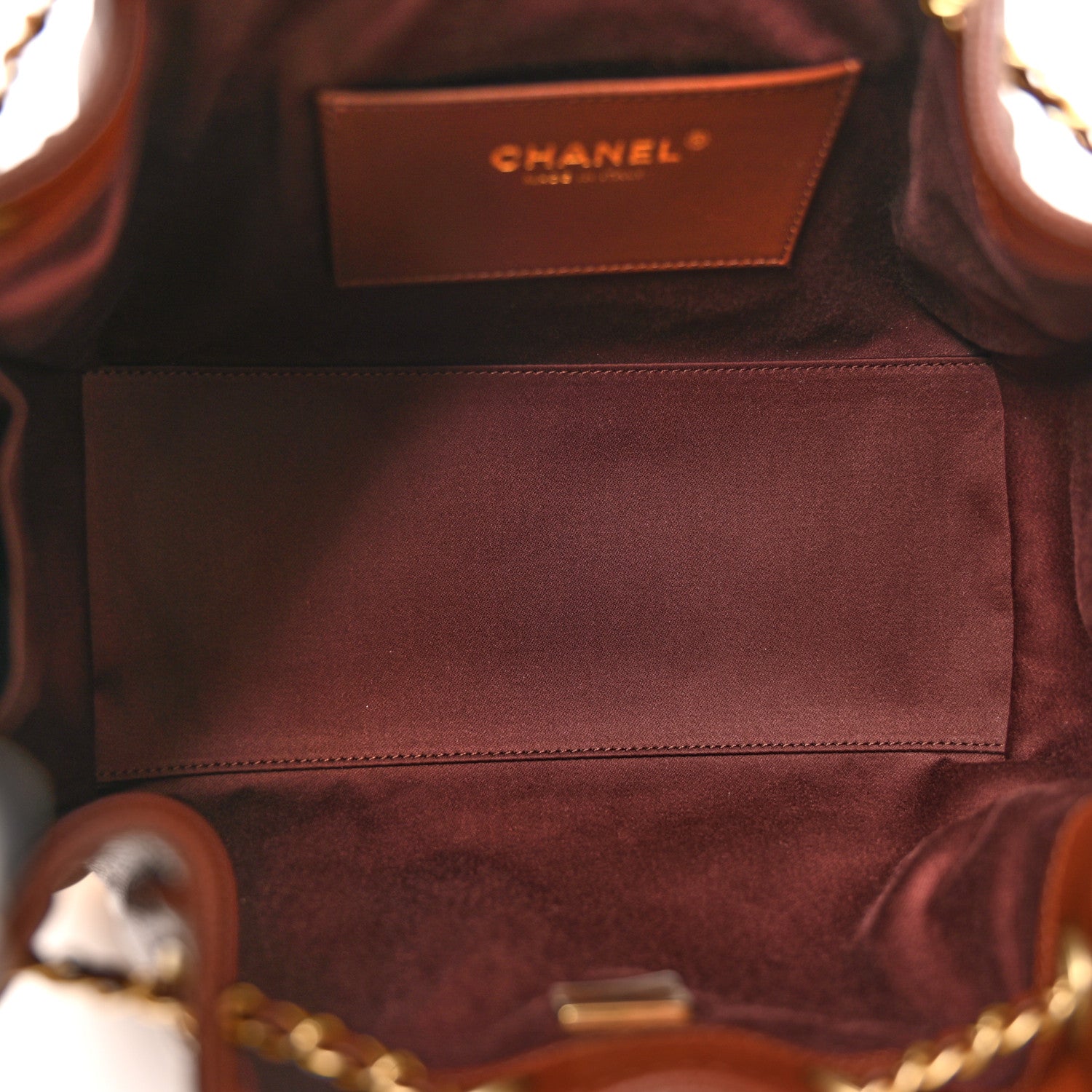 Caviar Quilted Small Chanel 25 Handbag Brown — view 5