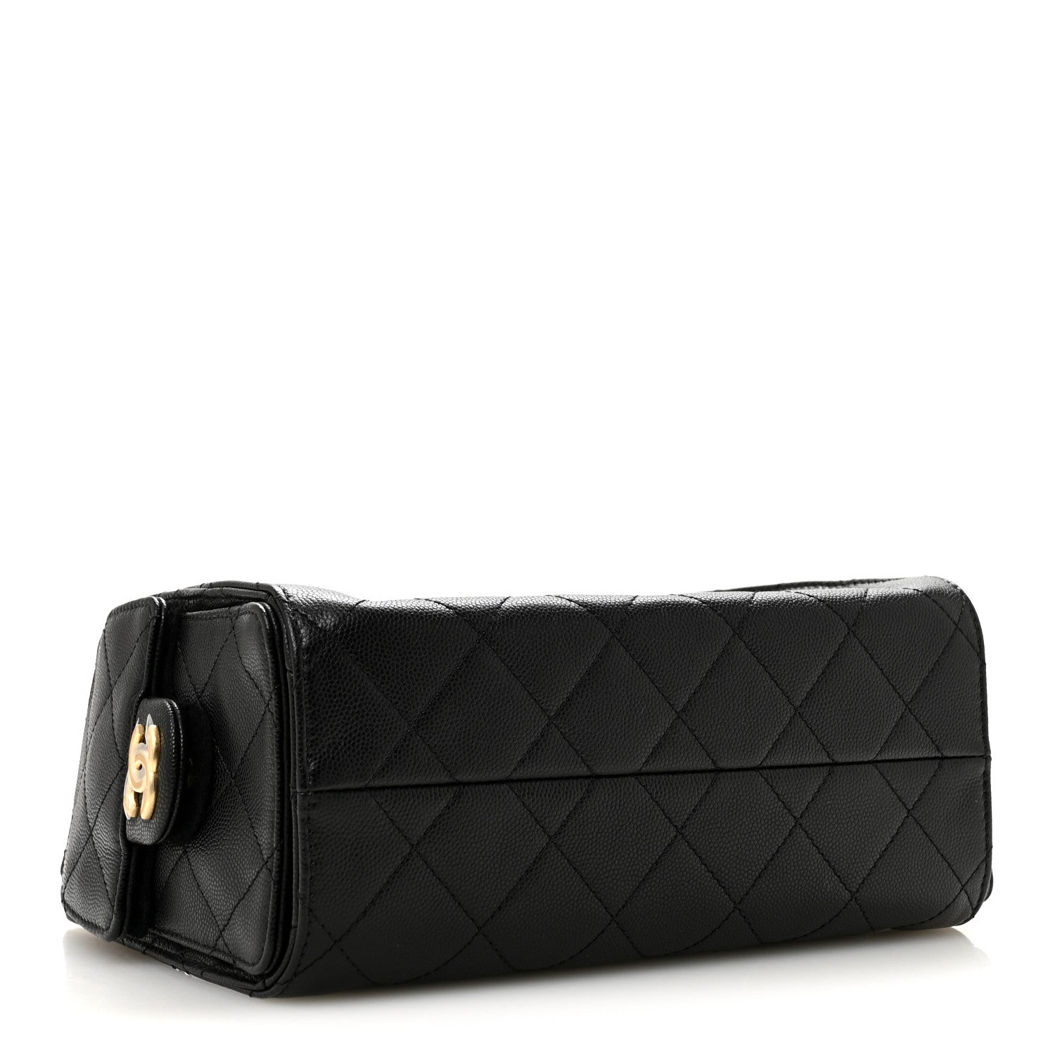 Caviar Quilted Mini Chanel 25 Handbag Black — view 4