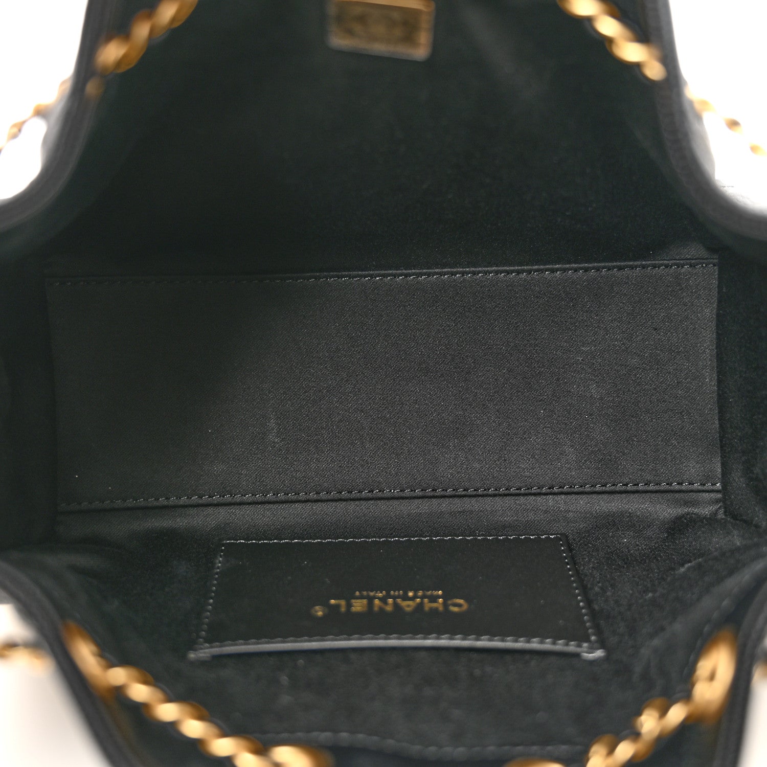 Caviar Quilted Mini Chanel 25 Handbag Black — view 5
