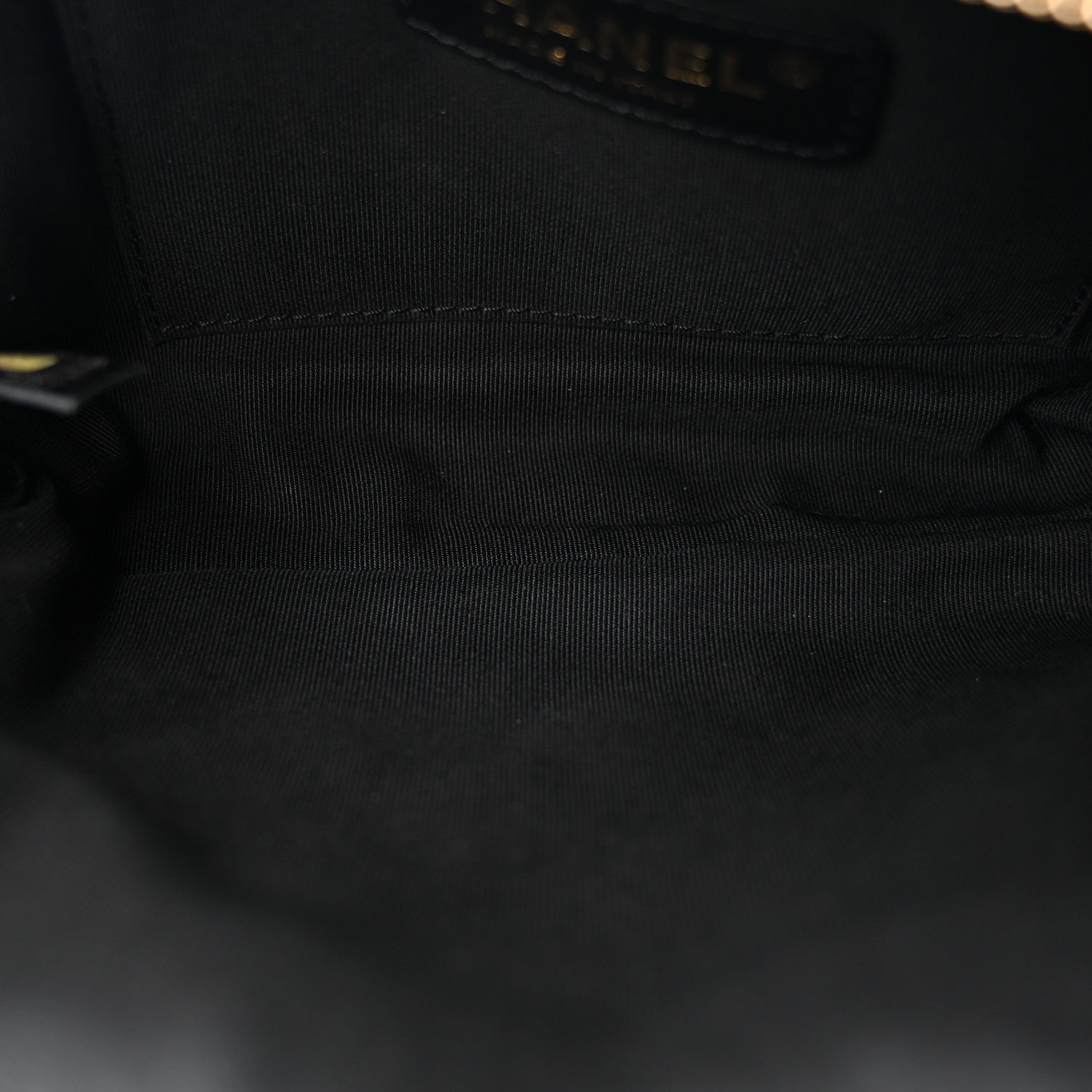 Calfskin Quilted Waist Bag Black — view 5