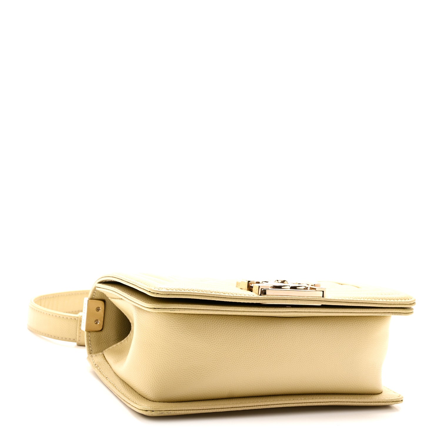 Caviar Quilted Small Boy Flap Beige — view 4