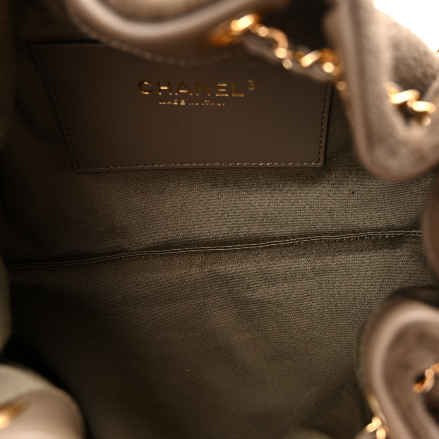 Pony Hair Mini Chanel 25 Handbag Dark Khaki — view 5