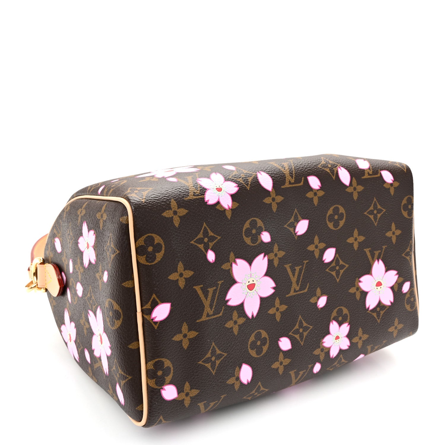 LV X TM Monogram Cherry Blossom Speedy Bandouliere 25 Sakura Brown — view 4