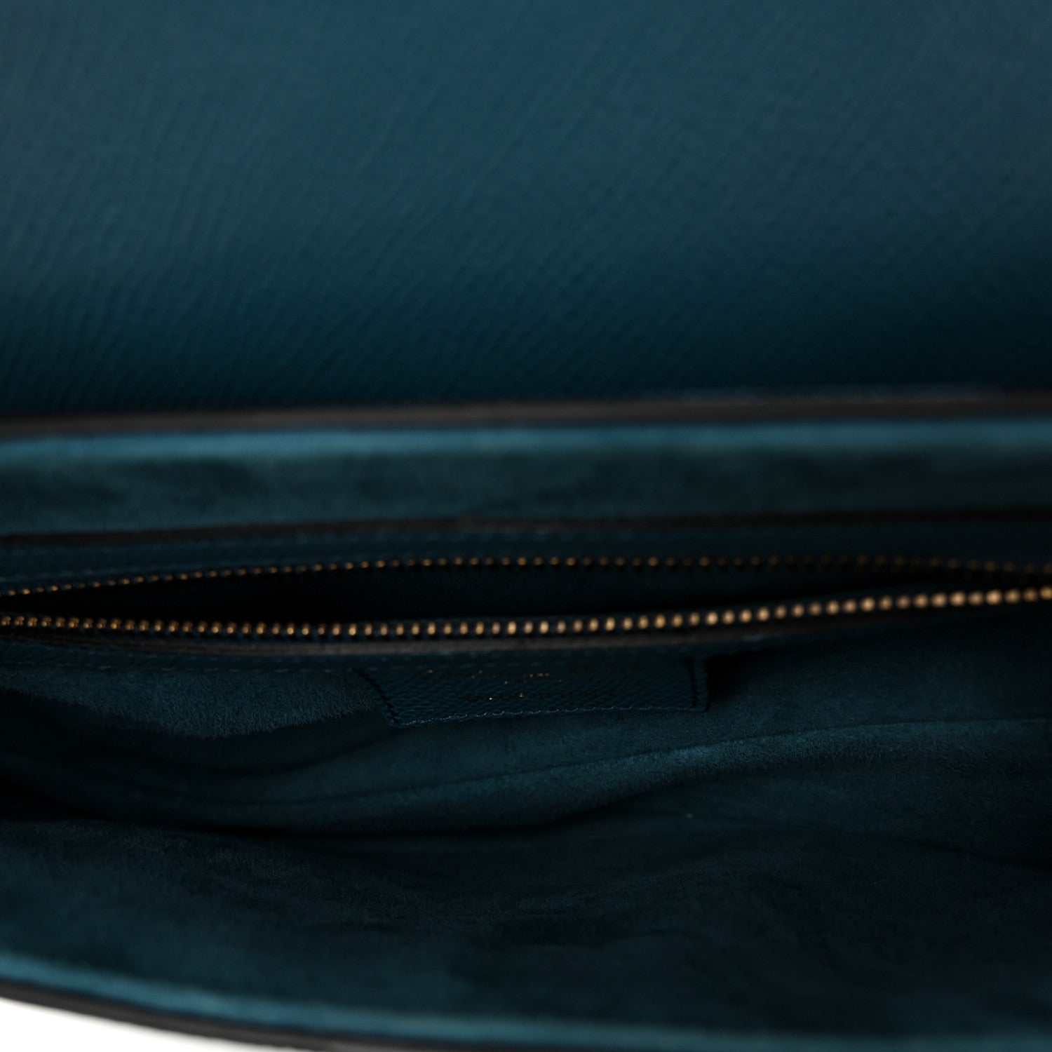 Grained Calfskin Saddle Bag Steel Blue — view 5