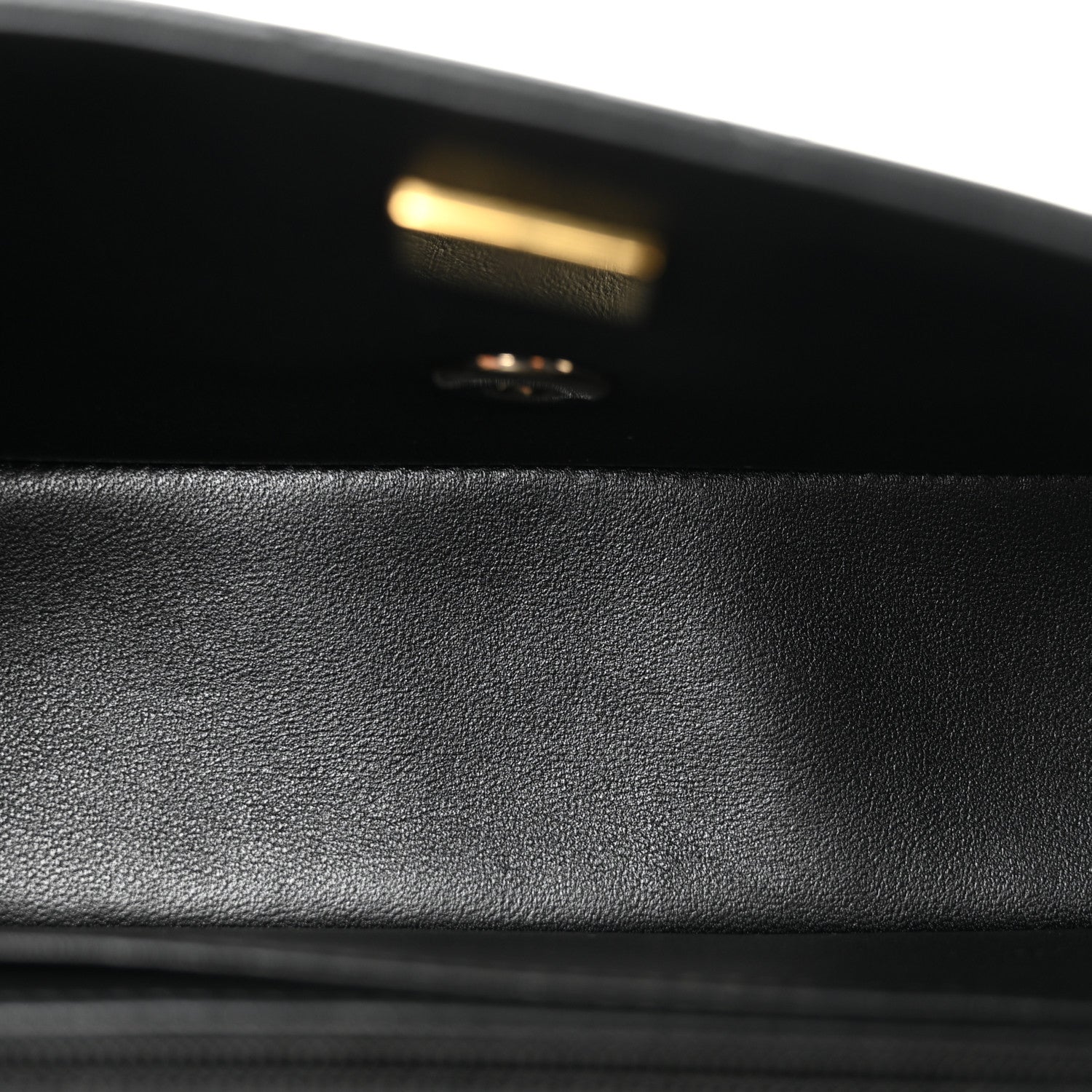 Lambskin Quilted Mini Rectangular Flap Black — view 5