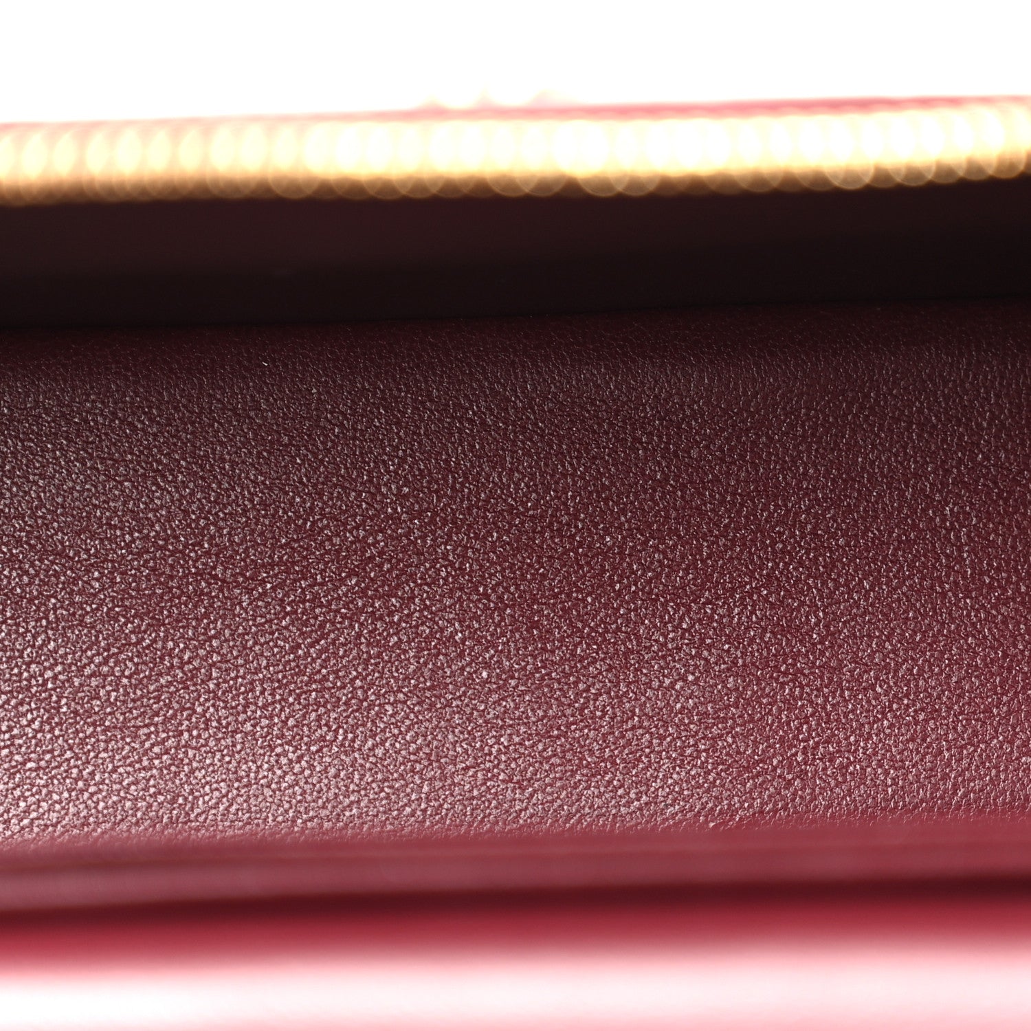 Calfskin Crocodile Embossed Crococo Exoticoco Vanity With Chain Dark Burgundy — view 5