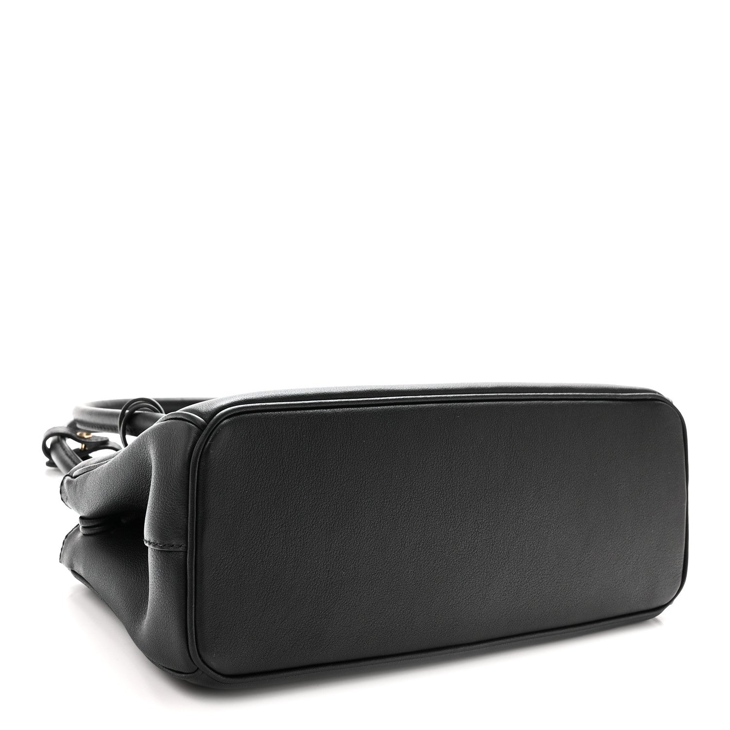 Soft Grain Medium East West Galleria Double Zip Bag Black — view 4