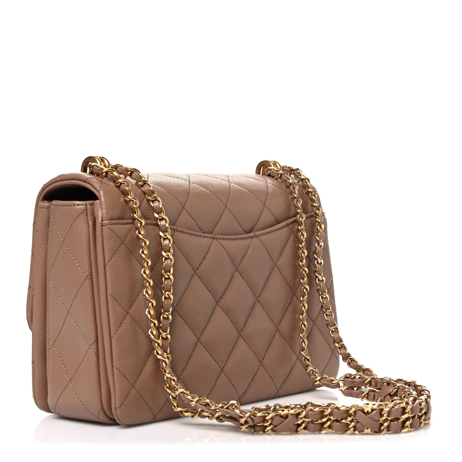 Caviar Quilted Coco First Flap Beige — view 2
