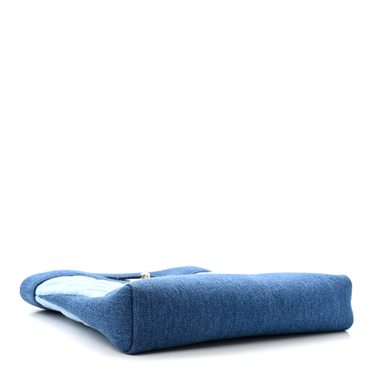 Denim Quilted Mini 31 Shopping Bag  Light Blue Dark Blue — view 4