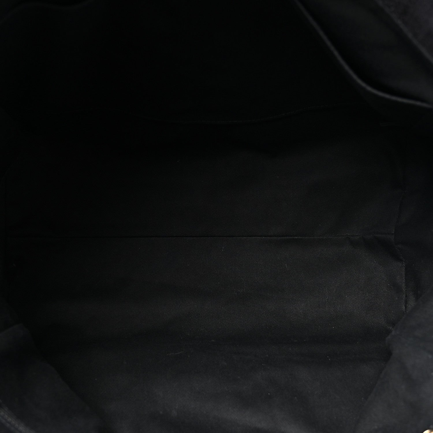 Mixed Fibers Calfskin Striped Medium Deauville Tote Black — view 5