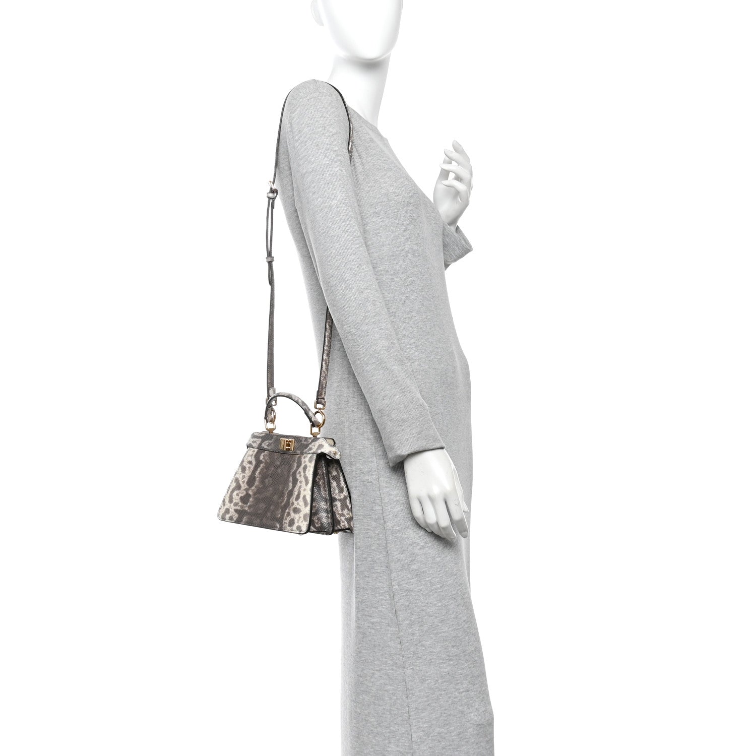Lizard Togo Lucido Petite Peekaboo I SEE U Satchel Multicolor — view 2