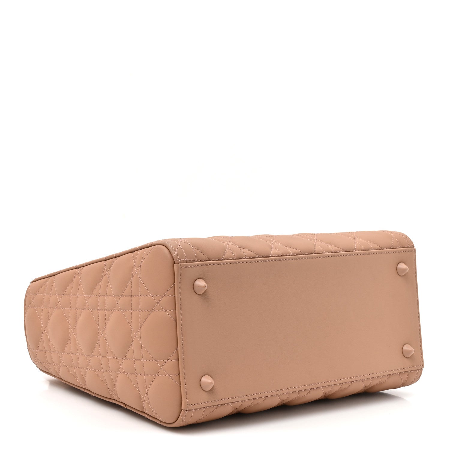 Ultra Matte Calfskin Cannage Medium Lady Dior Beige — view 3