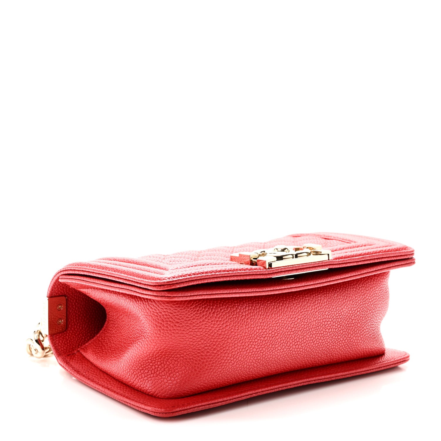Caviar Quilted Small Boy Flap Red — view 4