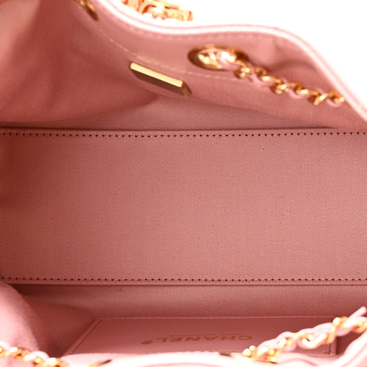 Caviar Quilted Mini Chanel 25 Handbag Pink — view 5