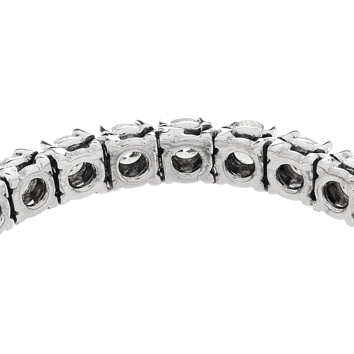 14K White Gold Diamond 7.42ctw Tennis Bracelet — view 5