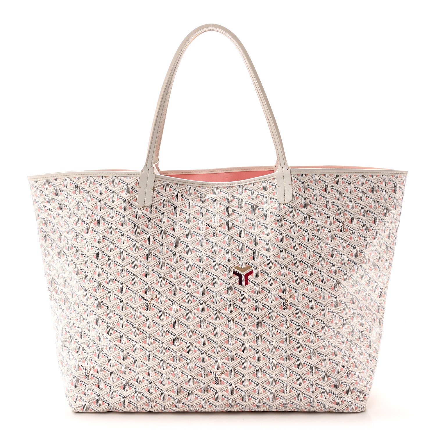 Goyardine Saint Louis Claire Voie GM White Pink