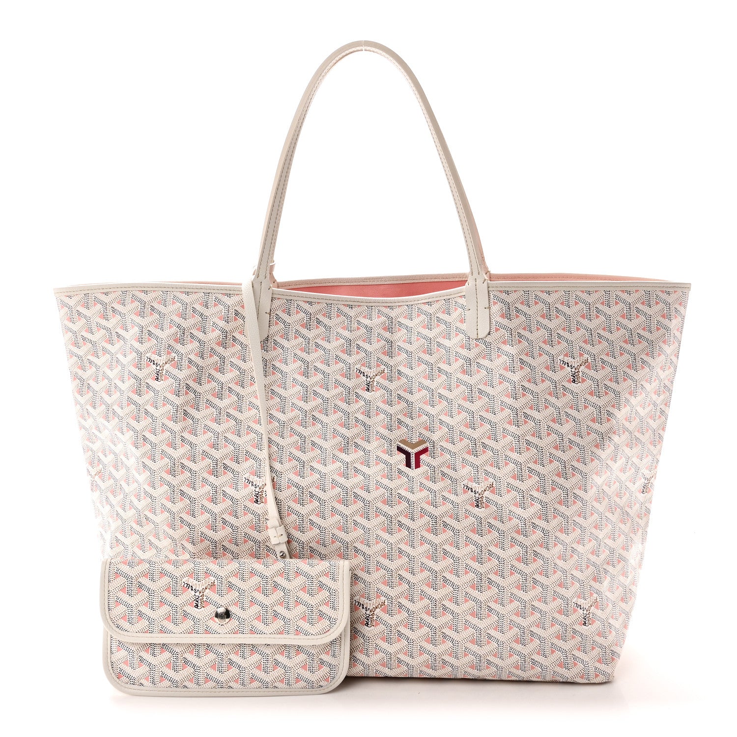 Goyardine Saint Louis Claire Voie GM White Pink — view 3