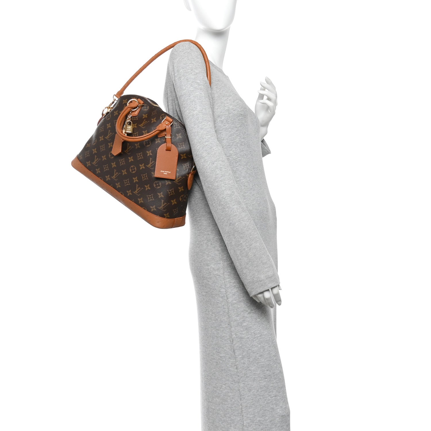 Monogram Ostrich Alma Soft Celebration MM — view 2