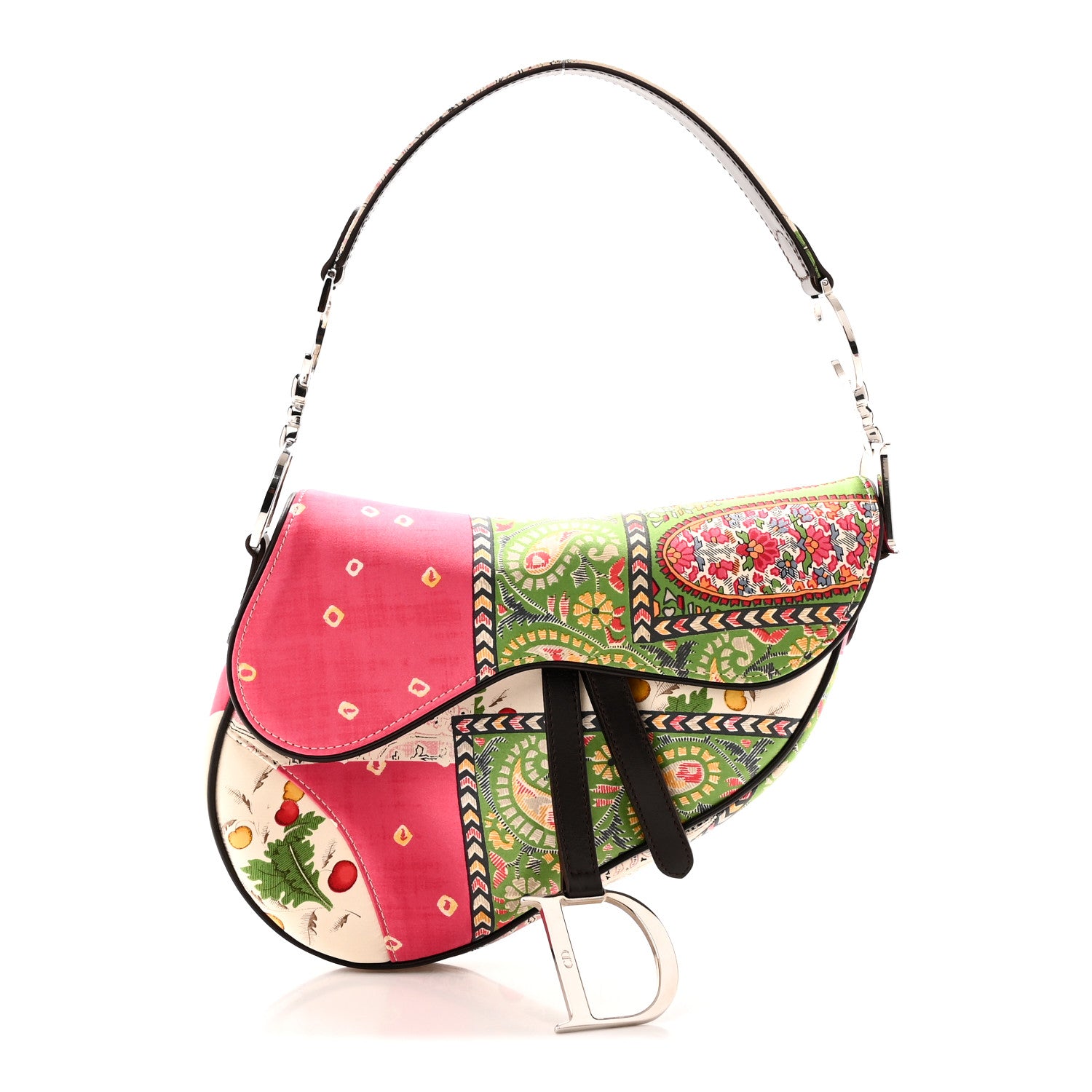 Silk Paisley Saddle Bag Multicolor