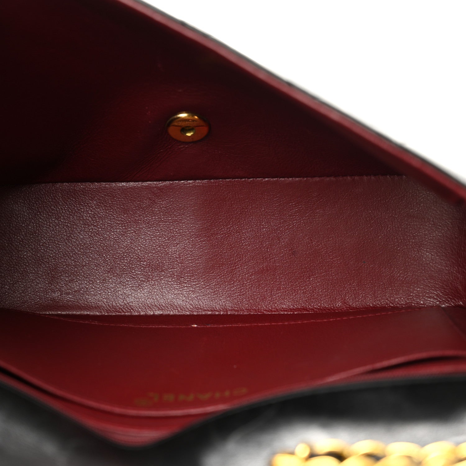Lambskin Quilted Medium Single Flap Black — view 5