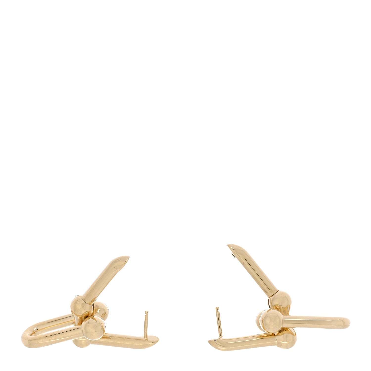 18K Yellow Gold Large HardWear Link Earrings — view 3
