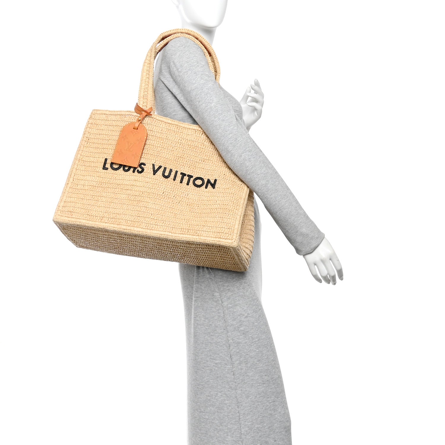 Raffia Summer Shopper Tote MM — view 2