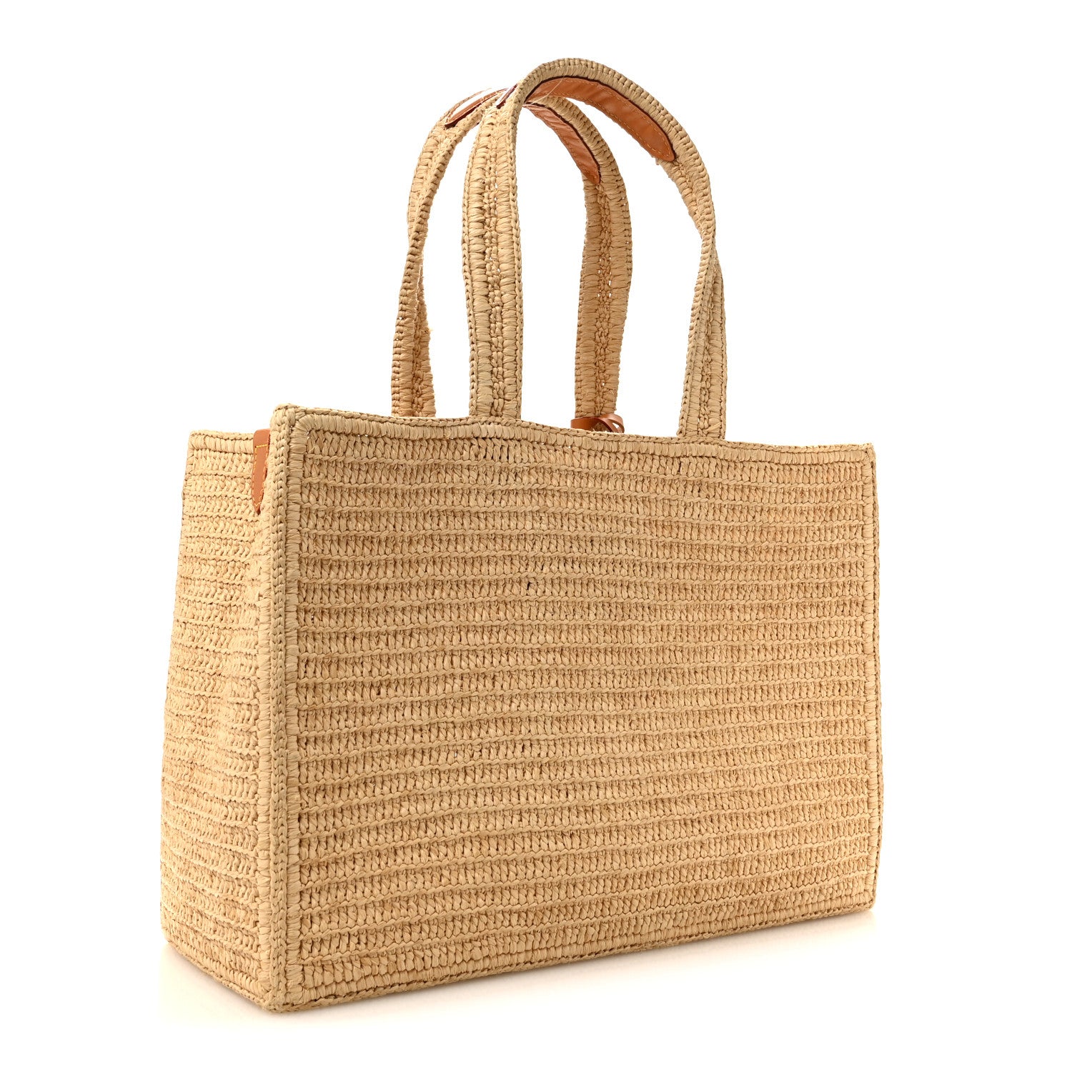 Raffia Summer Shopper Tote MM — view 3