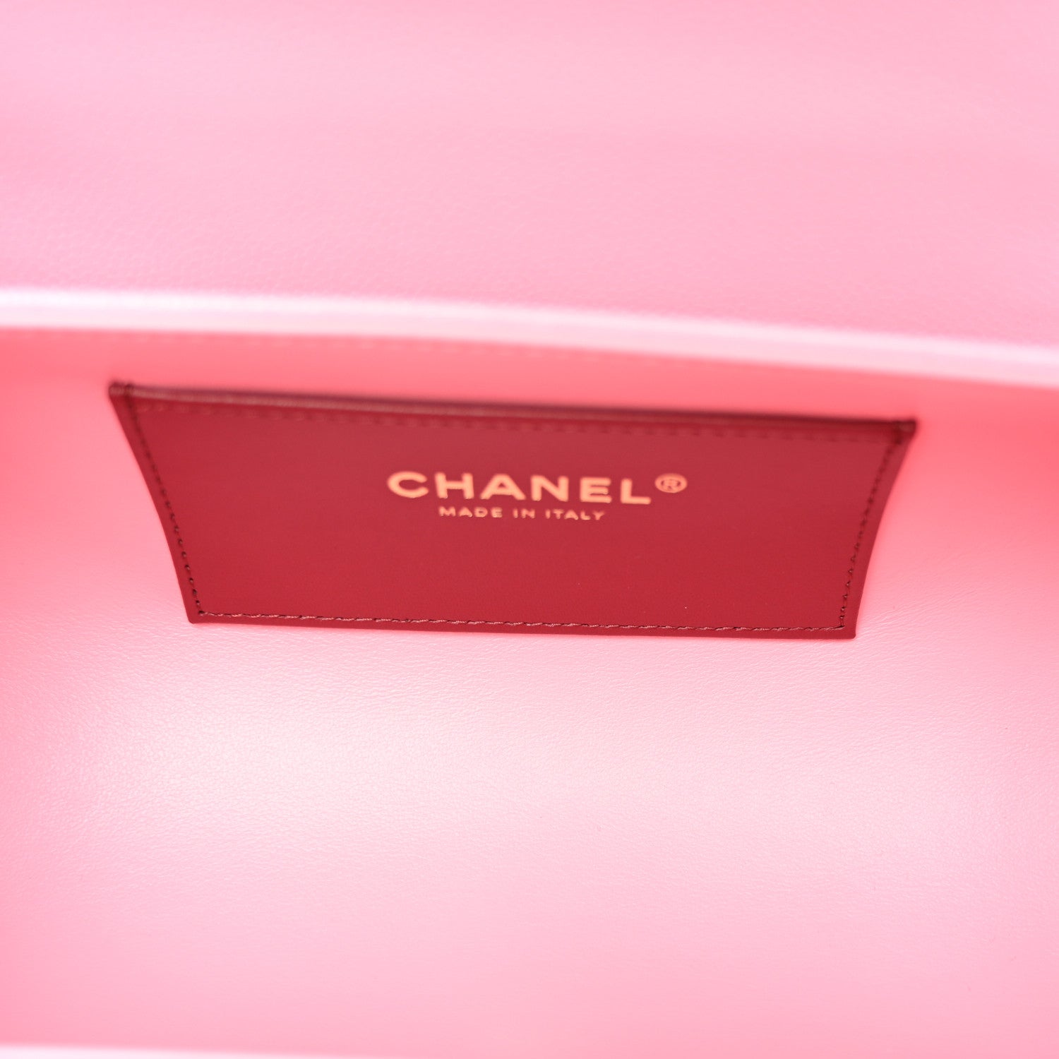 Shiny Caviar Preppy Coco Small Bowling Bag Pink — view 5
