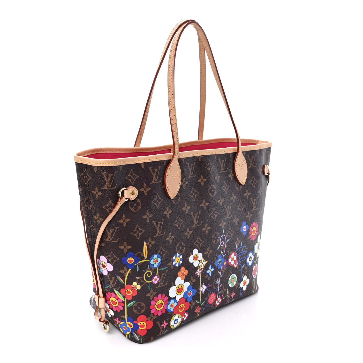 LV X TM Monogram Flowers Neverfull MM — view 4