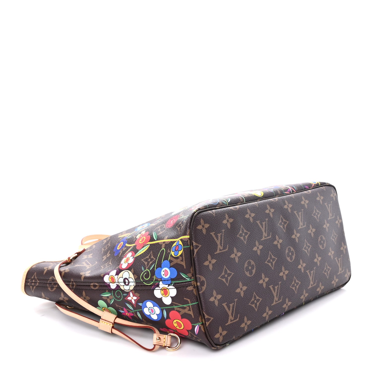 LV X TM Monogram Flowers Neverfull MM — view 5