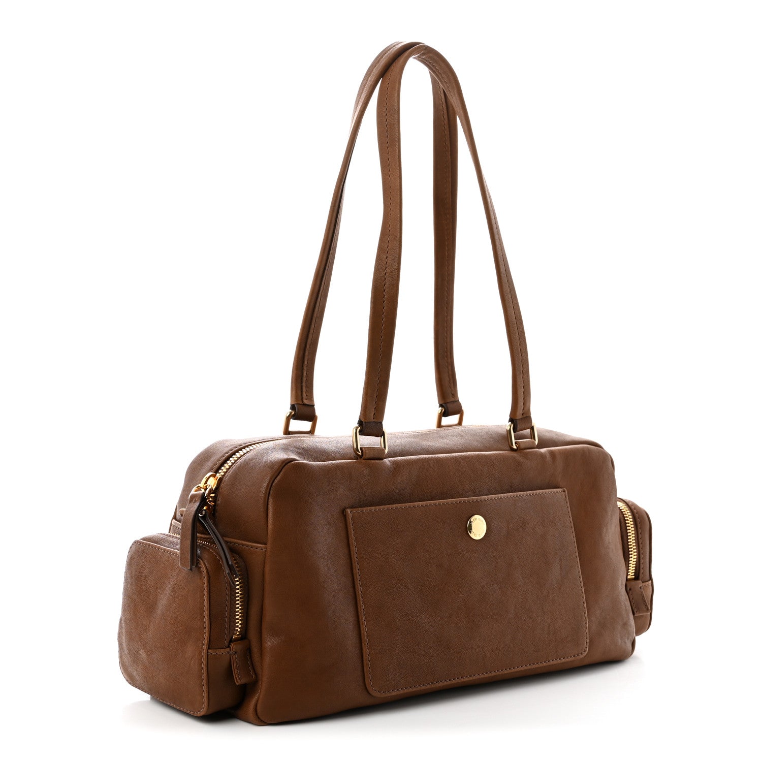 Nappa Aviator Pocket Top Handle Bag Rovere — view 3