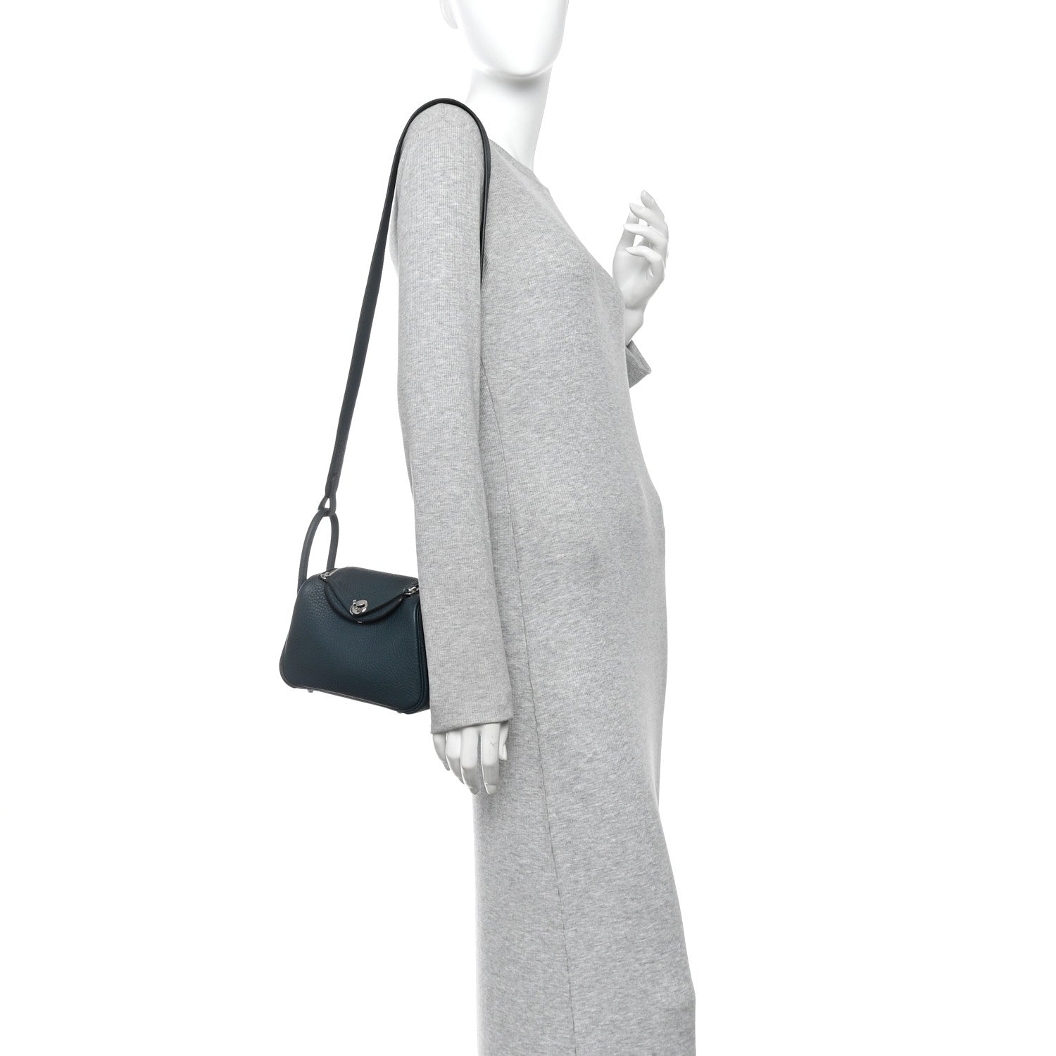 Taurillon Clemence Mini Lindy 20 Vert Cypress — view 2