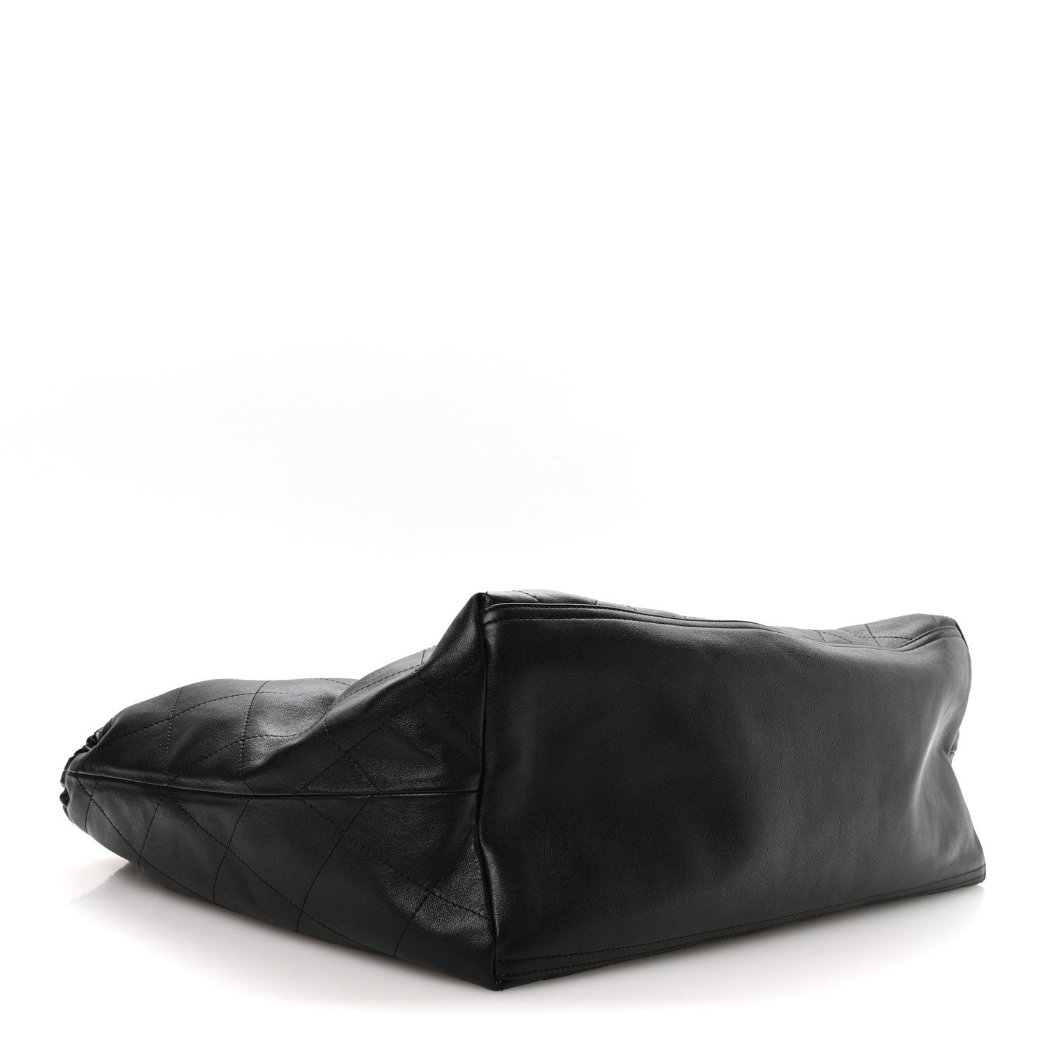 Lambskin Quilted Neo Cabas Shopping Tote Black — view 5