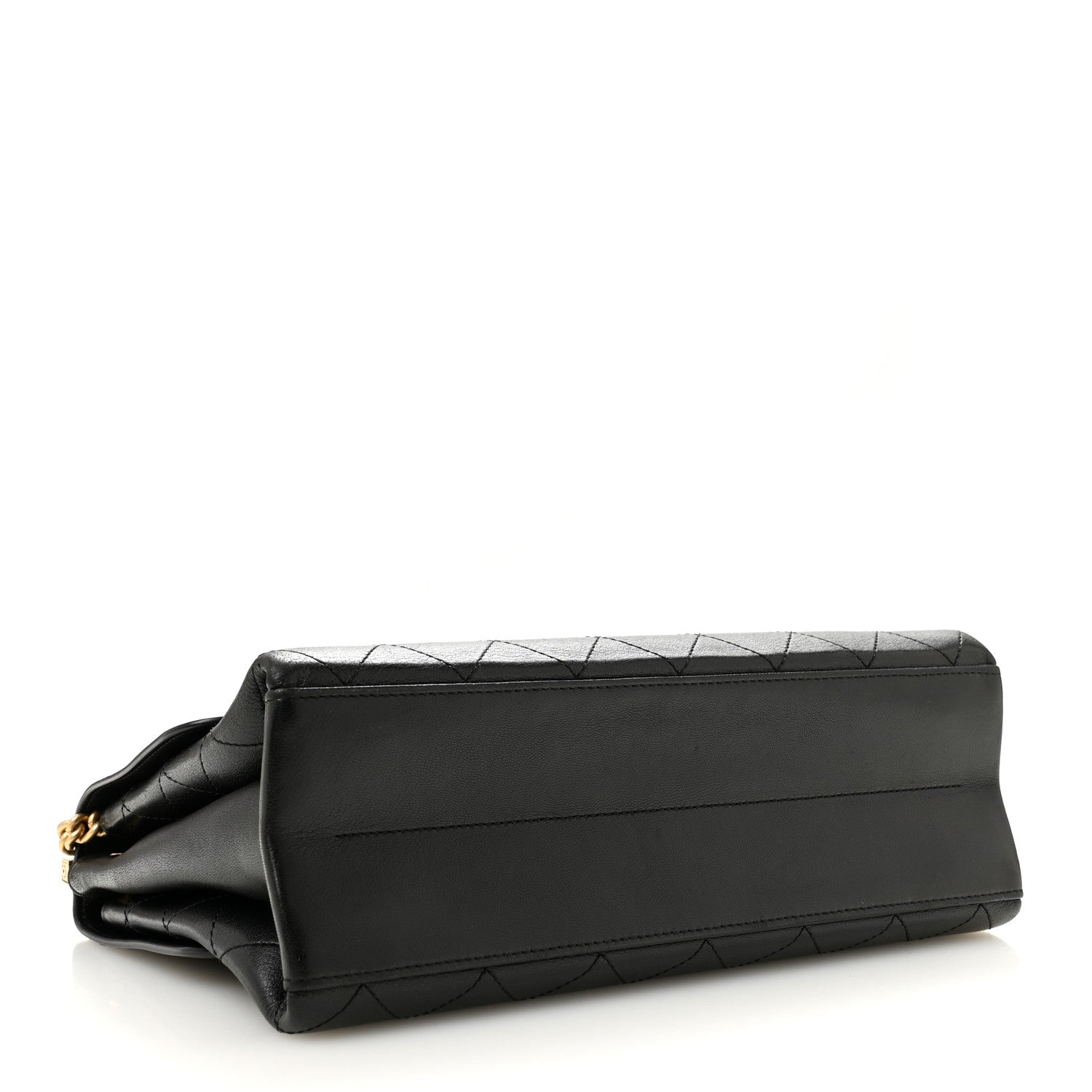 Lambskin Stitched Coco Luxe Medium Flap Black — view 4