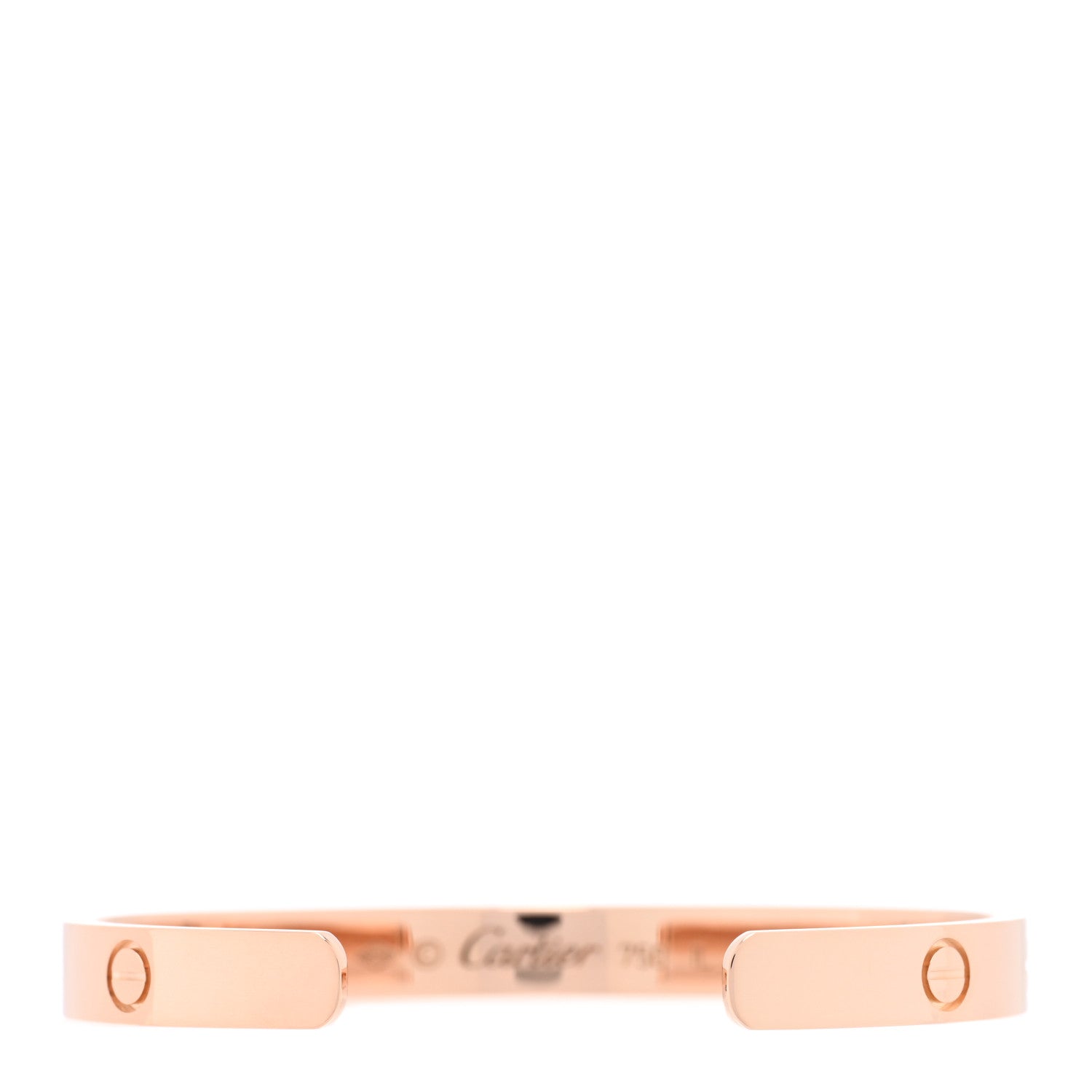 18K Pink Gold LOVE Cuff Bracelet 17 — view 2