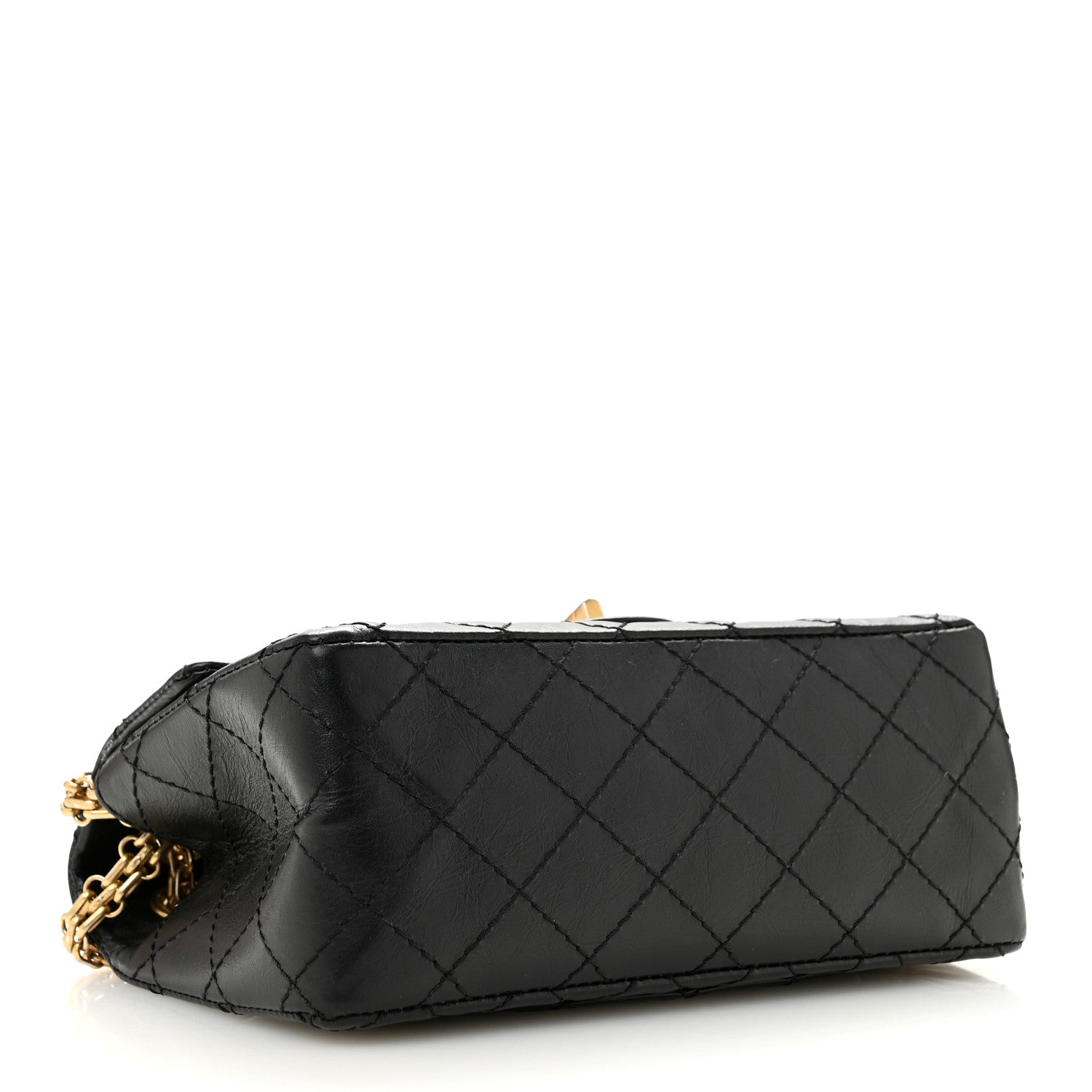 Aged Calfskin Quilted 2.55 Reissue Mini Flap Black — view 4