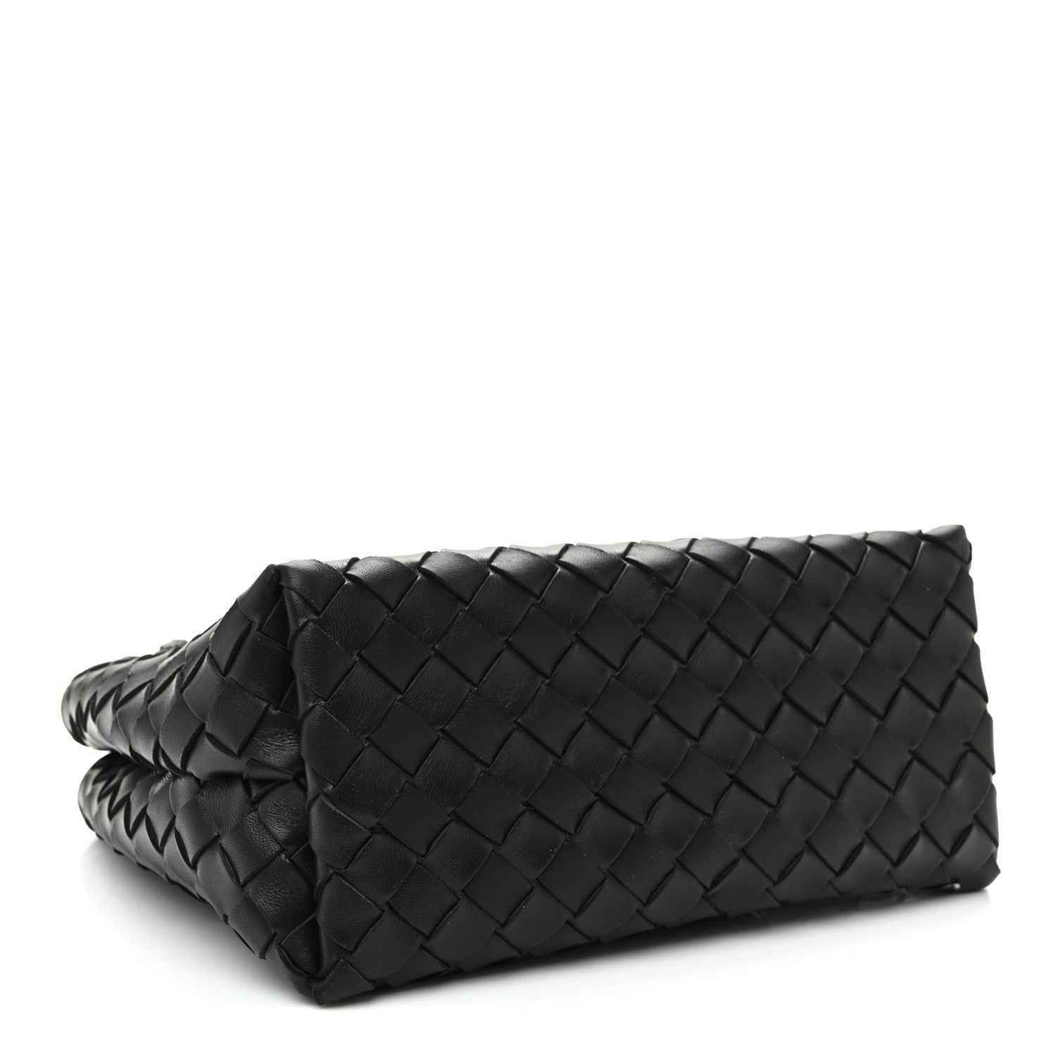 Nappa Intrecciato Small Andiamo Shoulder Bag Black — view 4