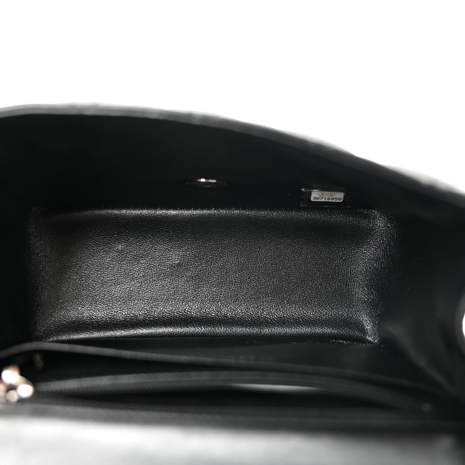 Lambskin Quilted Mini Square Flap Black — view 5