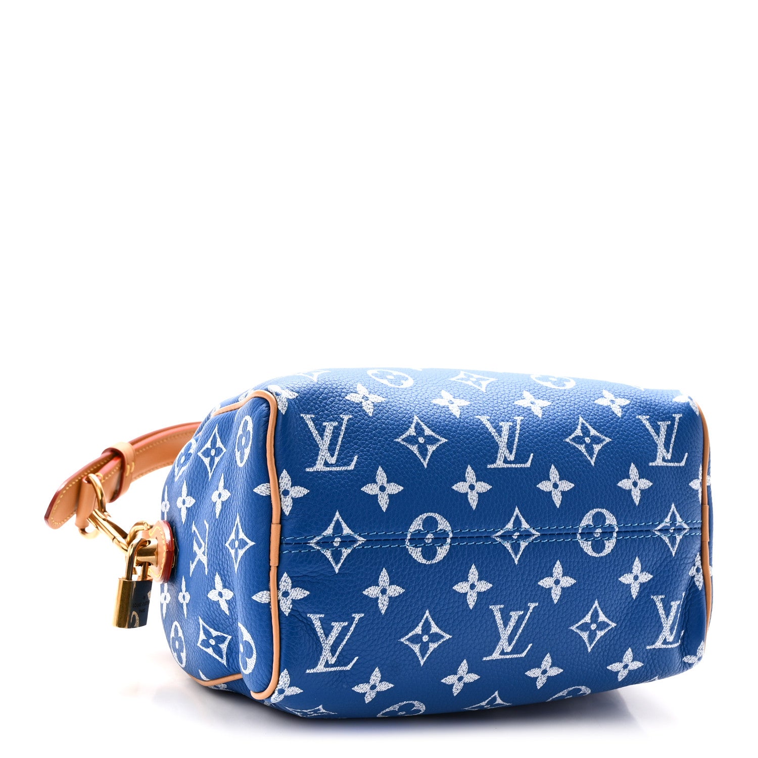 Calfskin Monogram Speedy P9 Bandouliere 20 Blue — view 5